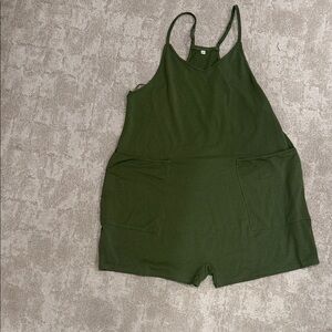 Olive Green One-Piece Romper